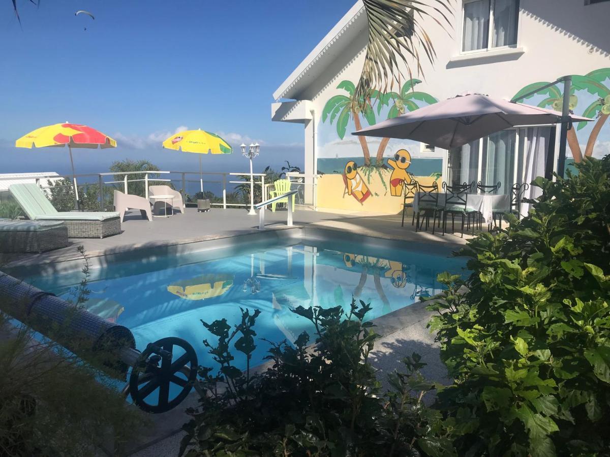 St Leu -Villa D'Artiste, Superbe Vue Mer, Piscine Chauffee Saint-Leu Exteriör bild