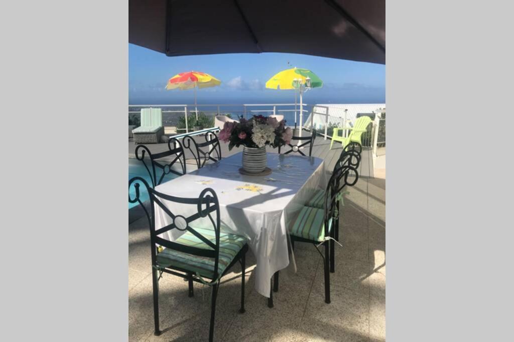St Leu -Villa D'Artiste, Superbe Vue Mer, Piscine Chauffee Saint-Leu Exteriör bild