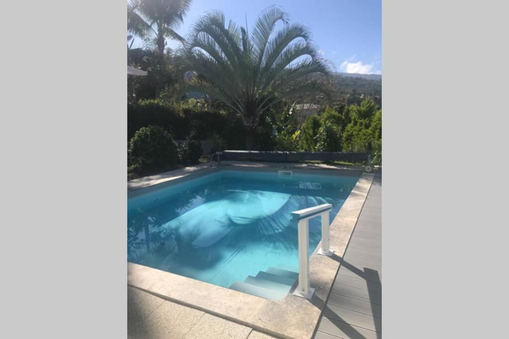 St Leu -Villa D'Artiste, Superbe Vue Mer, Piscine Chauffee Saint-Leu Exteriör bild