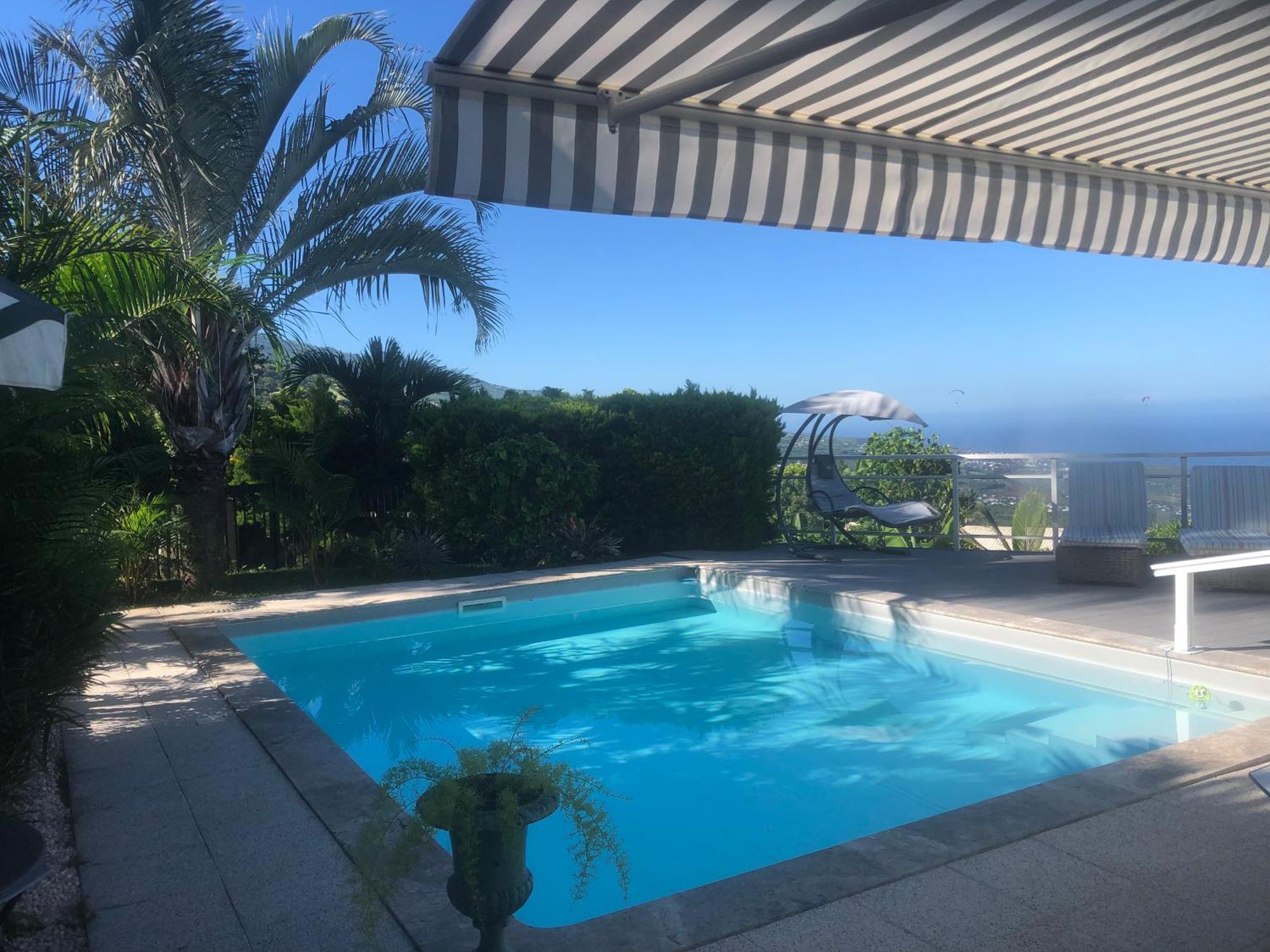 St Leu -Villa D'Artiste, Superbe Vue Mer, Piscine Chauffee Saint-Leu Exteriör bild